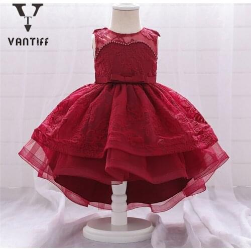 Flower Girl Wedding Dress Tutu Princess Dresses Baby OneYear Old Childrens Clothing For Kids Birthday Party Costume Dress Skirt