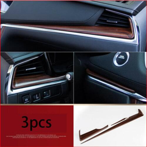Fit For Cadillac XT5 2016 2017 2018 2019 Wood grain Center Console Stripe Decorative Trim
