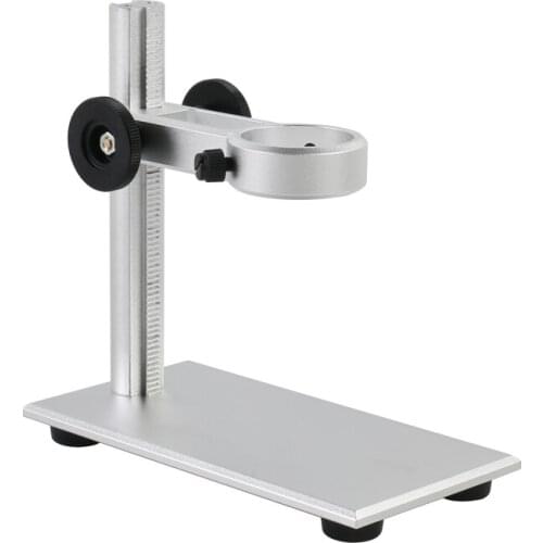 USB Digital Electronic Microscope Stand Universal Aluminum Alloy Adjustable Holder Bracket Lifting with LED bottom lighting
