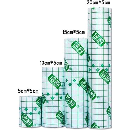 Transparent Tape PU Film Adhesive Plaster Waterproof Anti-allergic Medicinal Wound Dressing Fixation Tape