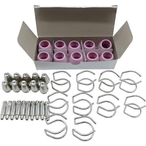 Plasma Cutter Consumables Torch Electrode Tip Nozzle Kit WSD60 WSD60P AG60