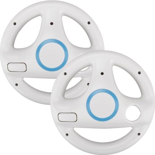 2Pcs Steering Wheel for Nintendo Wii Kart Games Remote Controller Game Racing Steering Wheel For Wii Kart Game Accessories