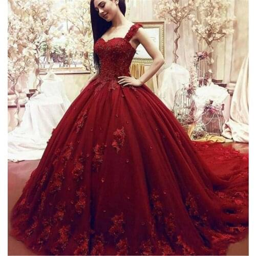 New Arrival Sweetheart Prom Quinceanera Dress for Sweet 16 Spaghetti Strap Lace Appliuqes Beaded Formal Evening Gowns Sweep