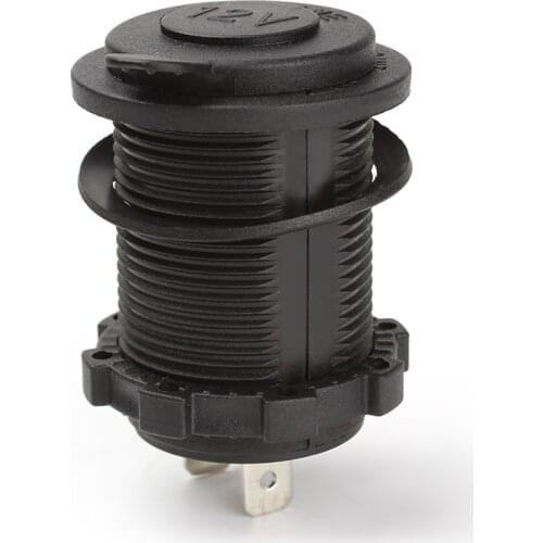 LEEPEE Heat Resisting Plastic Waterproof DC 12V 24V Motorcycle Power Socket Car Styling Car Cigarette Lighter Plug