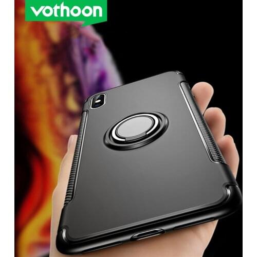 Vothoon Soft Shockproof Case For iphone 12 Pro Max 12 Mini 11 Pro Xr Xs Max 6s 7 8 Plus Anti Knock Car Holder Ring Back Case