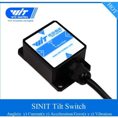 WitMotion SINIT Dual-axis High-Precision Tilt Angle Sensor Switch Current Output Inclinometer, IP67 Waterproof Anti-Vibration