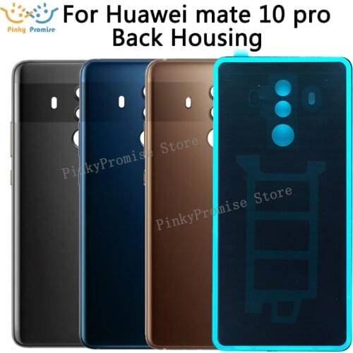For HUAWEI Mate 10 Pro Back Battery Cover Rear Door Housing Case Glass Panel Replacement For HUAWEI Mate 10 Pro Battery Cover