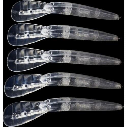 10pcs 16.8CM 18.78G DIY Blank Nude Baits Crankbait Minnow Bait Unpainted Lure Bodies Fishing Bait