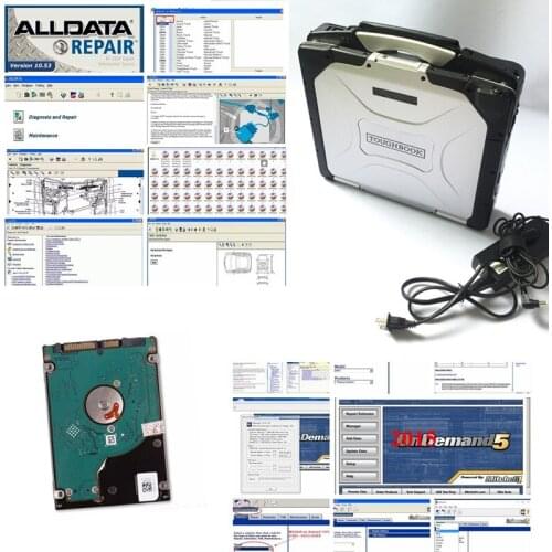 2021 latest A+++auto repair software ALLDATA 10.53 mit//chell OD5 laptop CF-30 Toughbook cf30 cf 30 1TB hdd ready to use laptop