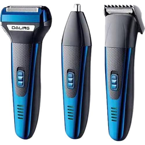 3in1 Multifunctional electric shaver rechargeable beard trimmer electric razor for men facial body hair trimmer grooming set