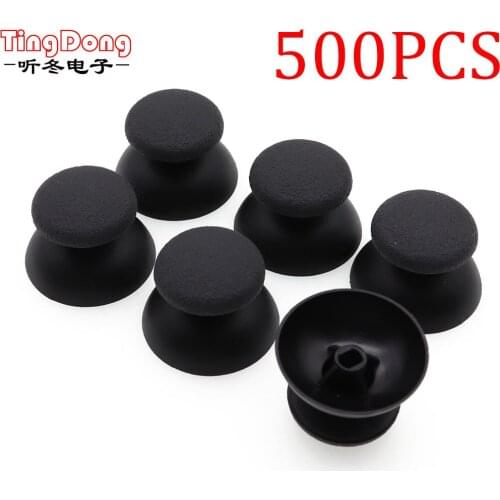 500pcs Replacement 3D Stick Analog Joystick Thumbstick Thumb Grip Cover Caps Shell for Sony PlayStation 3 PS3 Controller