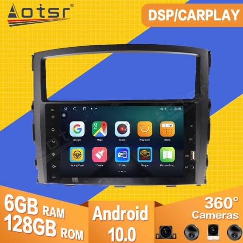 For Mitsubishi Pajero 2006 - 2011 Android Car Tape Radio Recorder Multimedia Player Stereo GPS Navi Video PX6 Head Unit No 2 din
