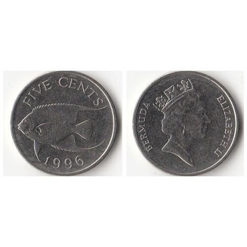 Bermuda 5 Cents America Coins Original Rare Coin Commemorative Edition 100% Real