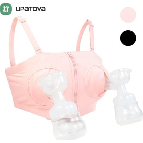 Maternity Bra For Breast Pump Special Nursing Bra Hands Pregnancy Clothes Breastfeeding Accessories Hands Free Pumping Bra