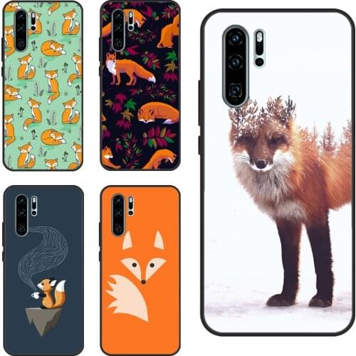 Fox Animal Pattern For Huawei P30 Lite P40 P20 Pro Nova 5T P Smart 2019 Case For Honor 20 10 X Lite 8X 9X