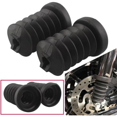 Black Rubber Rear Fork Cover Shock Absorber Cover For 97-13 Harley Touring Street Electra Glide Road King Motorcycle Parts