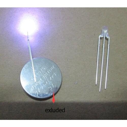 100pcs Bicolor White / Red 3mm 3 Pins Diffused Common Cathode/Anode LED ROHS REACH