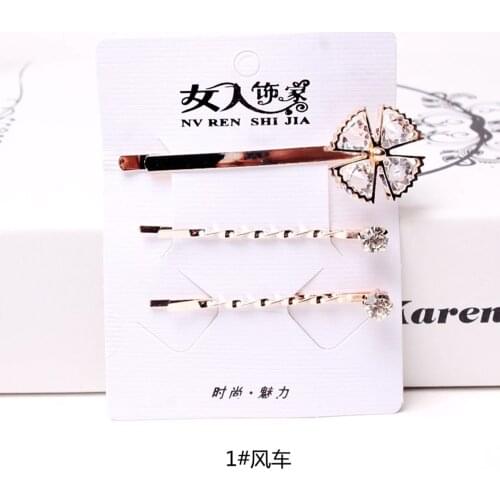 3Pcs Elegant Women Hair Accessories Hollow Flower Pearl HairPins Bridal Pearl Barrettes Korea Fashion Imitiation Pearl Hair Clip