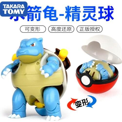 Takara Tomy Pokemon Pikachu Psyduck Squirtle Bulbasaur Anime Figures Doll Toy Car Decoration Creative Birthday Gift