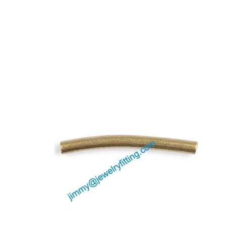 Jewelry findings Raw Brass metal spacer tube beads Pave tube beads draw tube 1.5*15mm