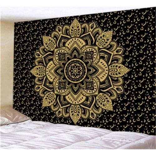 Indian Wall Hanging Tapestry Mandala Fabric Psychedelic Tapiz Wall Carpets Cloth Blanket Hippie Boho Home Decor Dorm Background