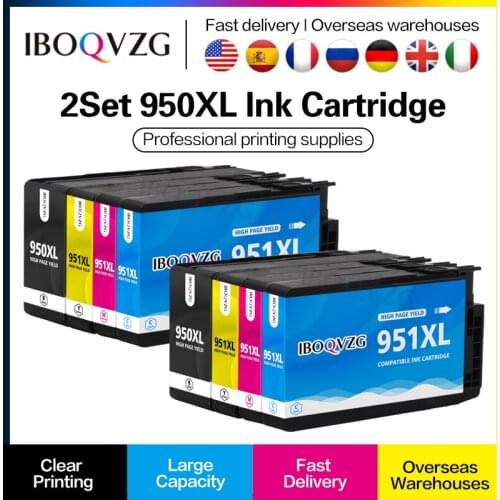 IBOQVZG For HP 950XL 951XL 950 951 XL Replacement Ink Cartridge For HP Officejet Pro 8100 8600 8610 8620 251dw 276dw