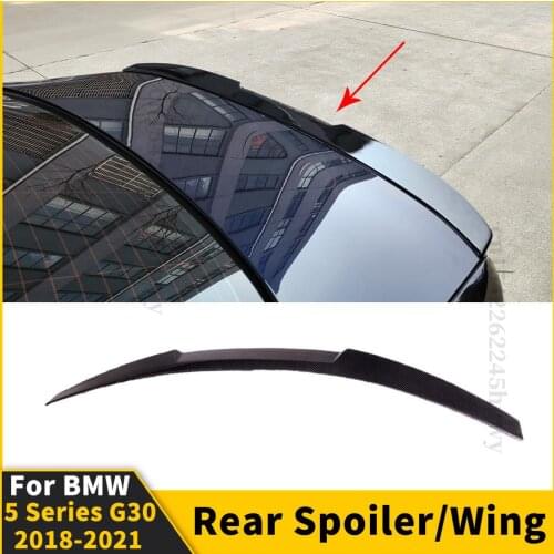 Roof Rear Spoiler Wing Exterior Part Sport Boot Lip Tail Air Deflector Splitter Refit For BMW 5 Series G30 2018 2019 2020 2021