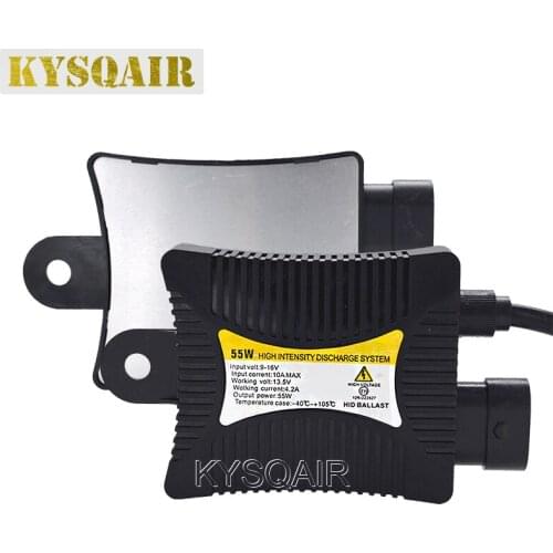 KYSQAIR DC 12V HID Xenon Ballast 55W Digital Electronic Slim HID Ballast Ignition For Car Headlight H1 H3 H4 H7 H11 9005 9006