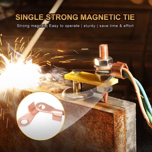 Metalworking Magnet Head Magnetic Welding Ground Clamp Metal Plate Welding Support Tool Accessories Grounding Device