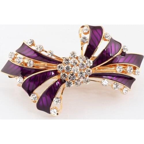 Fashion 5colors of epoxy bow hair clips crystal hair pins hair Accessories