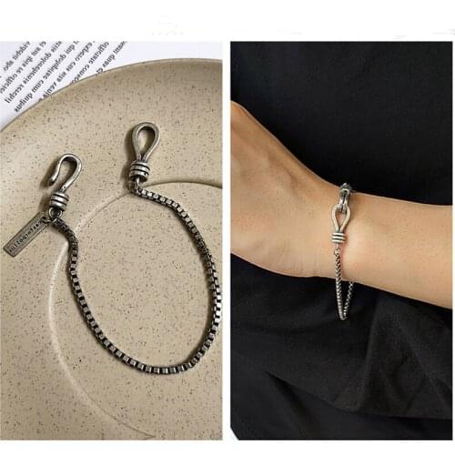 New Arrival Lady 925 Sterling Silver Bracelet Jewelry Female Trendy Box Chain Bracelet For Women Gift Accessories Female Bangle