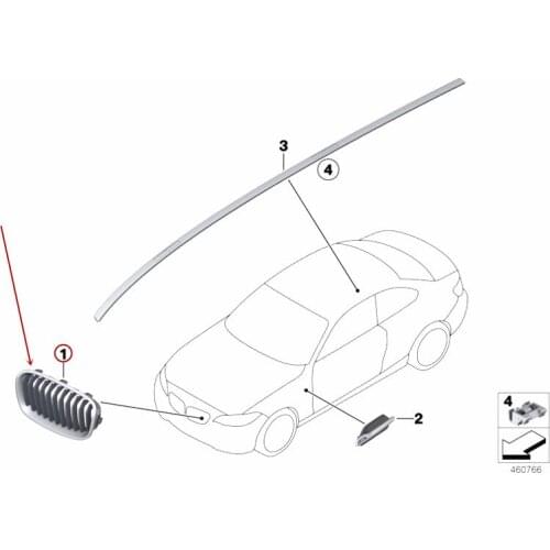Front grille mesh grille 1 Series 135ib mw2007-2015 Front bumper ventilation net Decorative grille Electroplating wind network