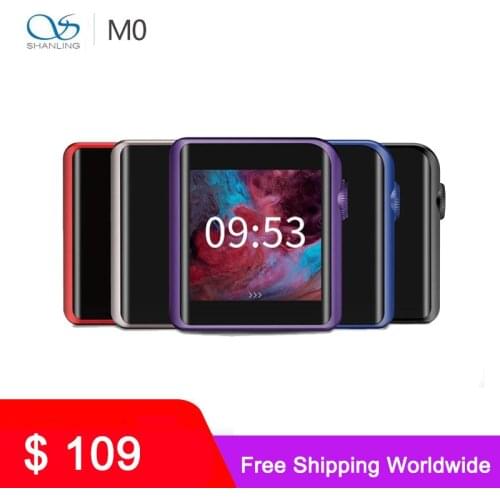 SHANLING M0 32bit /384kHz Bluetooth AptX LDAC DSD MP3 FALC Portable Music Player Hi-Res Audio & Shanling Q1