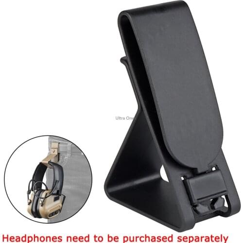 Tactical Headphone Stand Hanger Hunting Shooting Airsoft Military Hiking Cycling Earphone Rack for Combat Army Cs Belt Vest