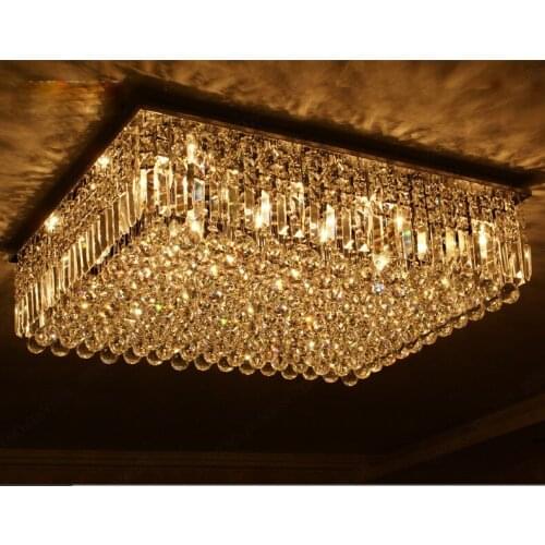 Luxury Modern Crystal Ceilling Light Hight Quality Lamps For Living Room Hotel Corridor Aisle Hall LED Bulbs included