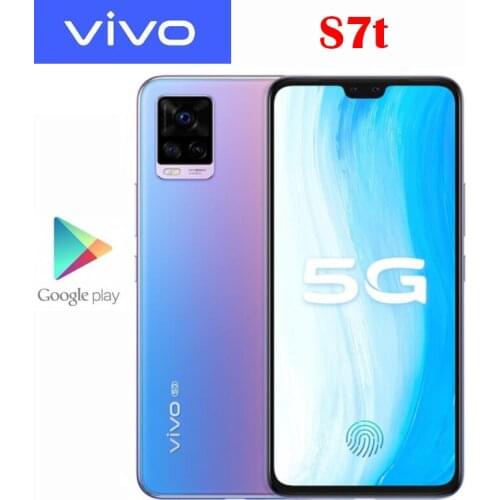 Original New Official VIVO S7t 5G Smart Phone MTK 820 Octa Core 6.44inch AMOLED 4000Mah 33W Flash Charger NFC 64.0MP Rear Camera