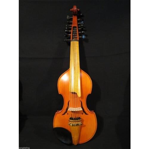 Baroque style SONG Brand Master 7*7 strings 14" Viola d'Amore,#10007