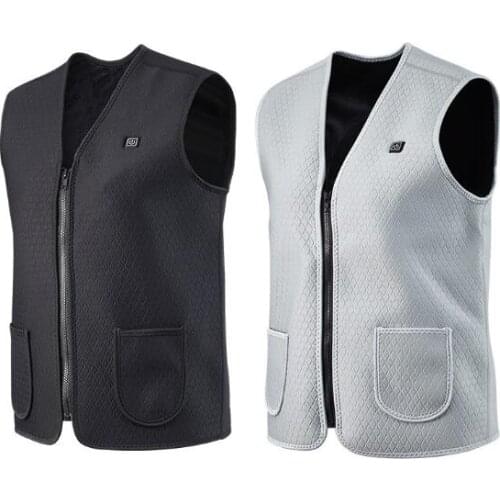 USB Heated vest 10000mAh power bank Winter Thermal waistcoat Electric heating vest