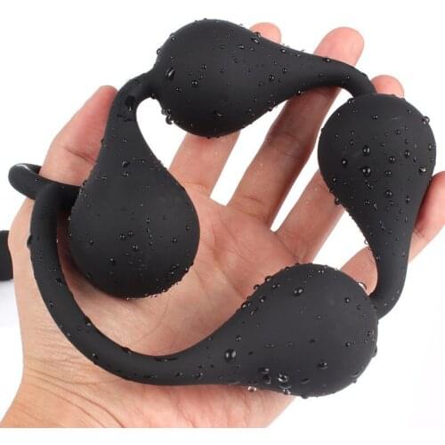 Unisex! Super Big Drop-shaped Pull Ring Anal Beads Male Prostate Massager Gay Sex Toys SM Adult Games Products Sex Shop