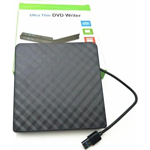 USB 3.0 External DVD Burner Writer Recorder DVD RW Optical Drive CD/DVD ROM Player MAC OS Windows XP/7/8/10 ABS Plastic Material