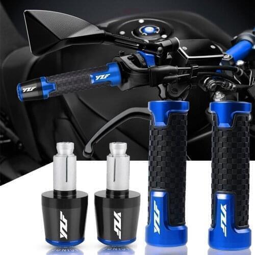 CNC 22MM Motorcycle Handlebar Grips Handle Bar Cap End Plugs For Yamaha YZF R1 YZF R6 YZFR6 YZF R125 YZFR15 R25 YZF R3 YZF R25