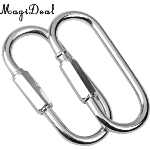 Professional 2Pcs Iron Swing Set 400KG Quick Link Clip Snap Hook Swing Connector Outdoor Sport Toys