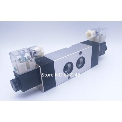 4M420-15 5Port 2Pos 1/2" BSPT Solenoid Air Valve Double Coil Led Light