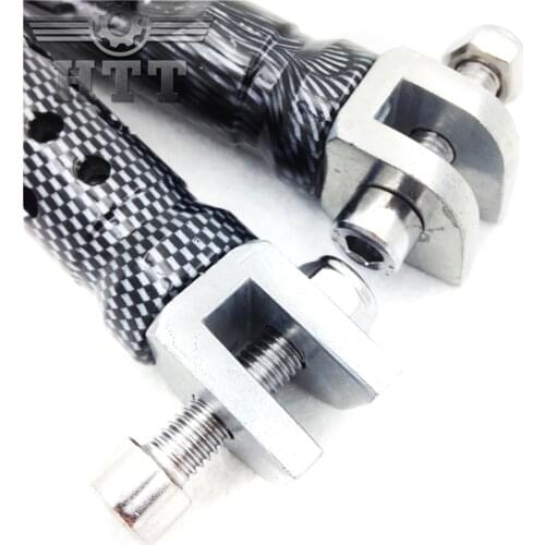 Aftermarket free shipping motorcycle parts Carbon Foot Pegs For yamaha FZR 600 XJ 600S YZF 600R 750R 1000 FZS1 FZ-1 R1 R6 Carbon