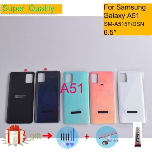 For Samsung Galaxy A51 Housing Battery Cover A51 A515 A515F Back Cover Case Rear Door Chassis Housing Replacement