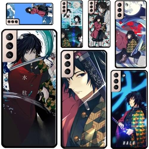 Giyu Tomioka Demon Slayer Cover For Samsung Galaxy S21 Ultra Note 20 Note 10 S8 S9 S10 S20 Plus S20 FE Phone Case