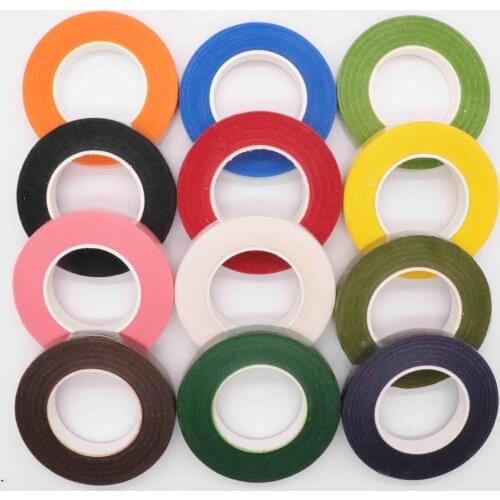 Floral Green Tapes 12mm*45m/ROLL Tape Corsages Buttonhole Artificial Flower Stamen Wrap Florist Green Tapes Stretchy Tape CLH@8