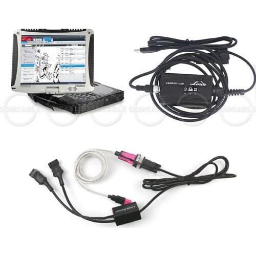 Pathfinder scanner software linde doctor +canbox diagnostic tool with cf19 laptop USB contact Cable Linde CAN forklifts