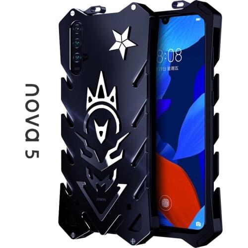 For Huawei Nova 5 Pro Zimon Aviation Aluminum Metal Case Strong Protection Case Honor 20 P30 Pro Lite V10 V20 Metal Case