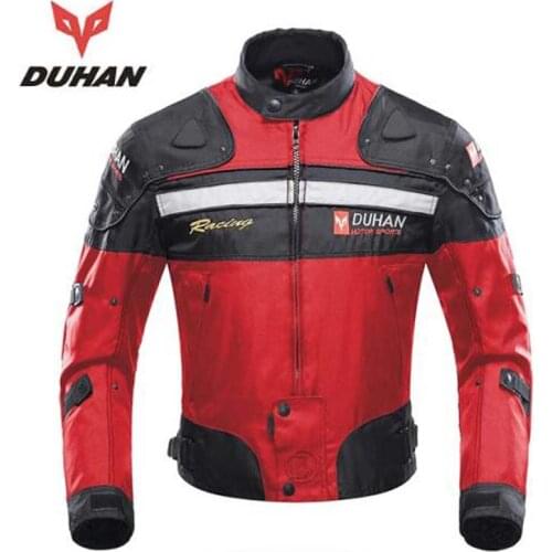 DUHAN Autumn Winter Windproof Oxford fabric Motorcycle Racing Jacket Motorbike Riding Equipment Jacket Moto Protection Clothing